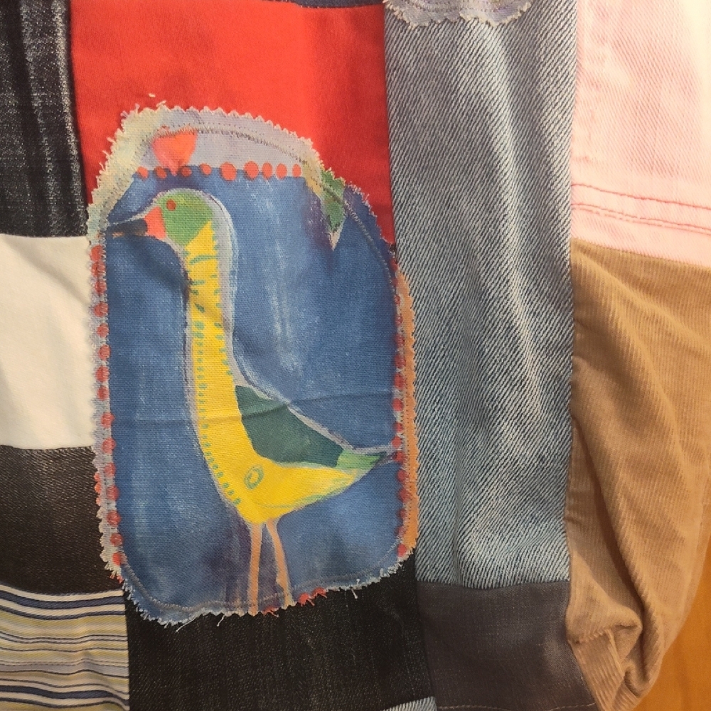 Patchwork Denim Tote Bag - image 4